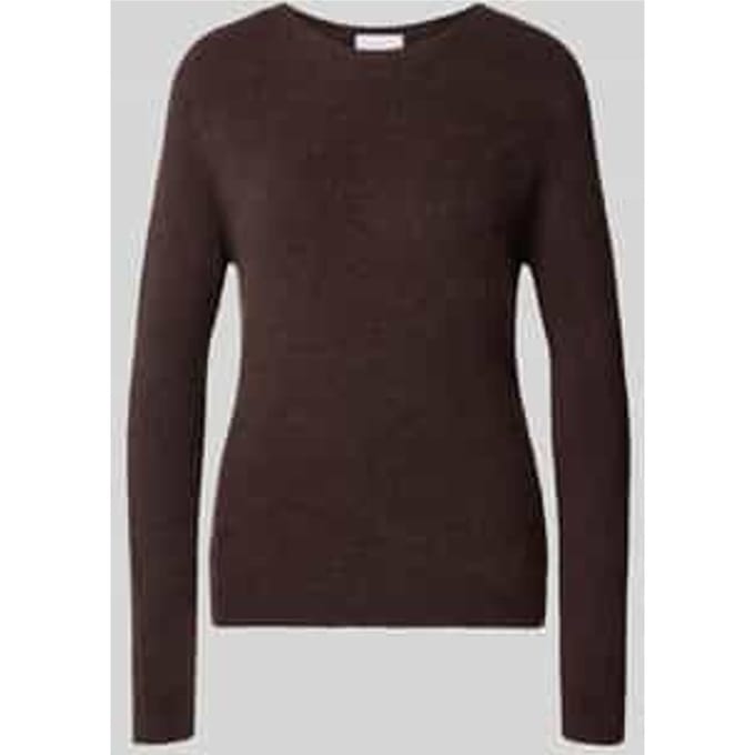 Gebreide pullover met ribboorden