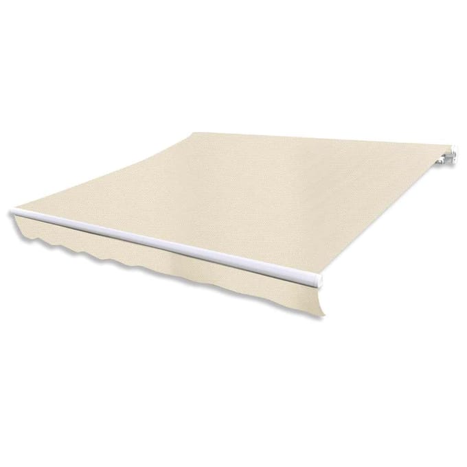 vidaXL - Luifel - gemotoriseerd - uitschuifbaar - 400 - cm - crème