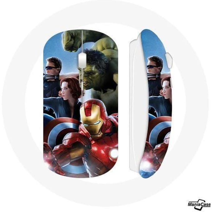 Souris Sans Fil - Avengers - L'ère d'Ultron - Clé USB WiFi incluse - Compatible Mac et PC - Blanc