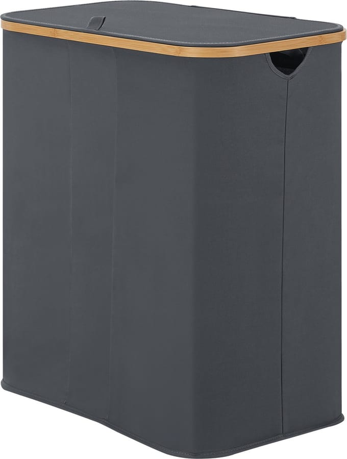 Wasmand Rusko met 3 waszakken 69x57x37 cm donkergrijs