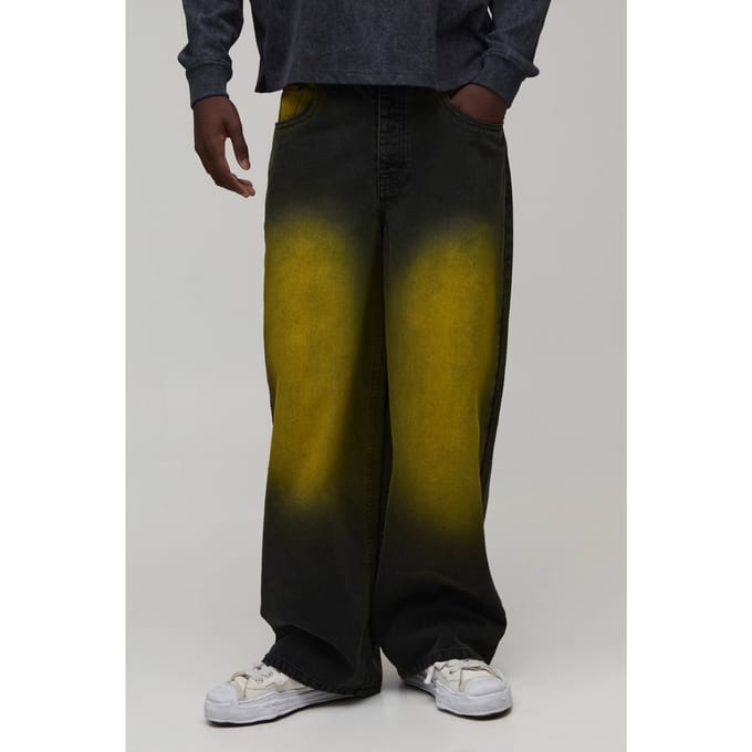 Baggy Groen Getinte Jeans | Black | Size 28S