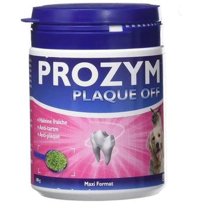 2x180g Prozym Plaque Off Tandverzorging Hond