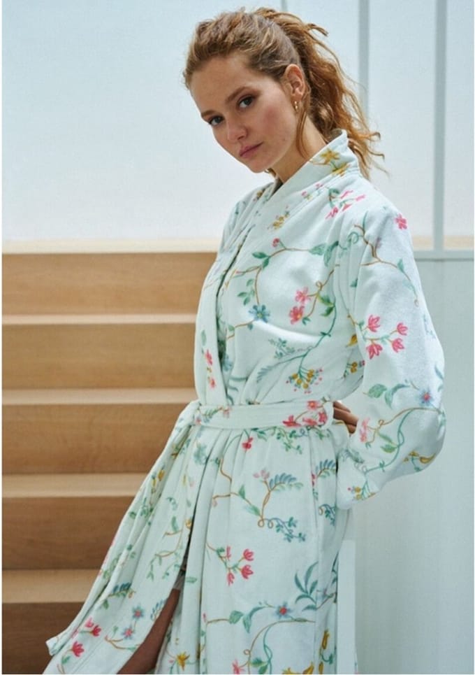 Pip Studio Les Fleurs Badjas - Wit - XS