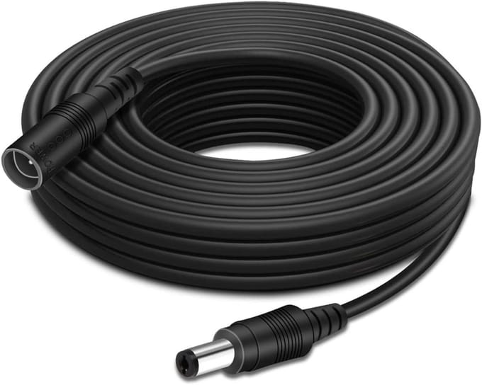 10 meter DC 12 V verlengkabel 2,1 x 5,5 mm voor CCTV camera's en apparatuur