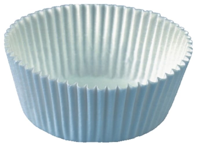 PAPSTAR muffin-bakvormen, papier, wit, 200 stuks