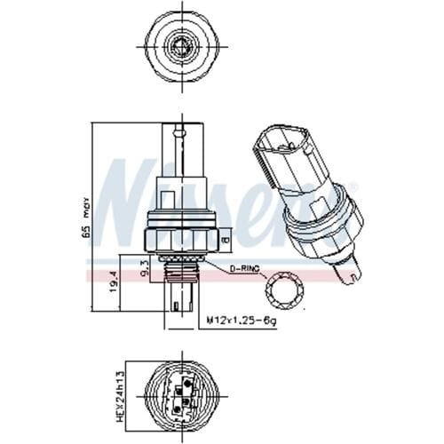 Air-conditioning schakelaar NISSENS 301117