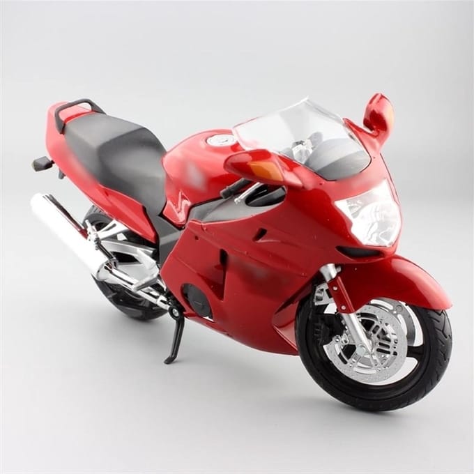 Motorfiets Model - Speelgoed Motor - Verzamelen - Gedetailleerd Diecast - 1:12 Schaal - Zwart