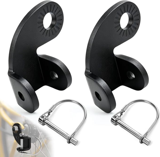 Universele Fietskar Koppeling met Borgpen | 2 Stuks Trekhaak Adapter voor Honden- en Kinderanhangers