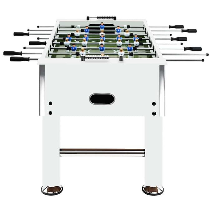 vidaXL Voetbaltafel 60 kg 140x74.5x87.5 cm staal wit
