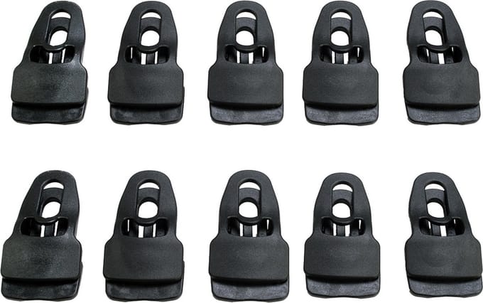 ESVO Doekklem Quick clip - platte zeilklem van nylon - 10 stuks