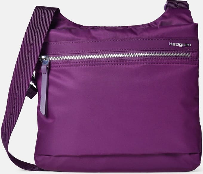Hedgren Schoudertas Inner City Faith Crossover RFID with Safty Hook New Quilt Brandy Brown Donkerrood