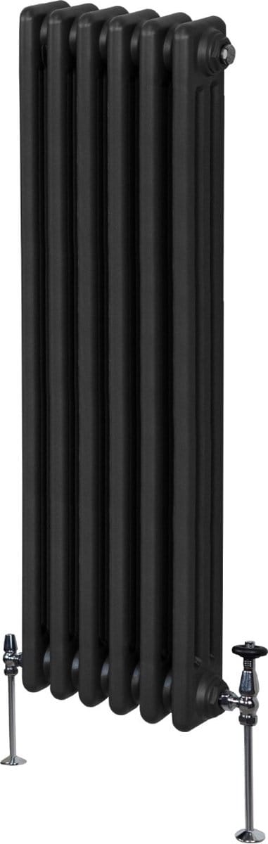 Verticale 3-kolomsradiator - zwart - 1500x292 mm - 3523 btu