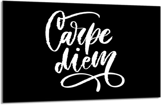 TMK ArtDeko - Serie Beschermplaat van Glas - 80x52 cm - Zwart
