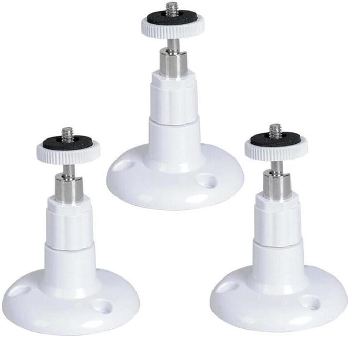 Camera Muurbeugel - Camera Houder - Beveiliging Huis - 360 Graden Verstelbaar - 13x10x2 cm - Wit