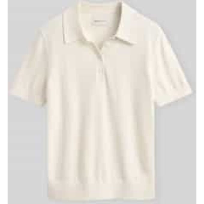 Regular fit poloshirt van mix van katoen en kasjmier