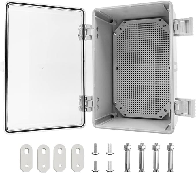 Distribution box, distribution box, industrial housing, junction box, IP65 electrical junction box, transparent cover - ShopVlot