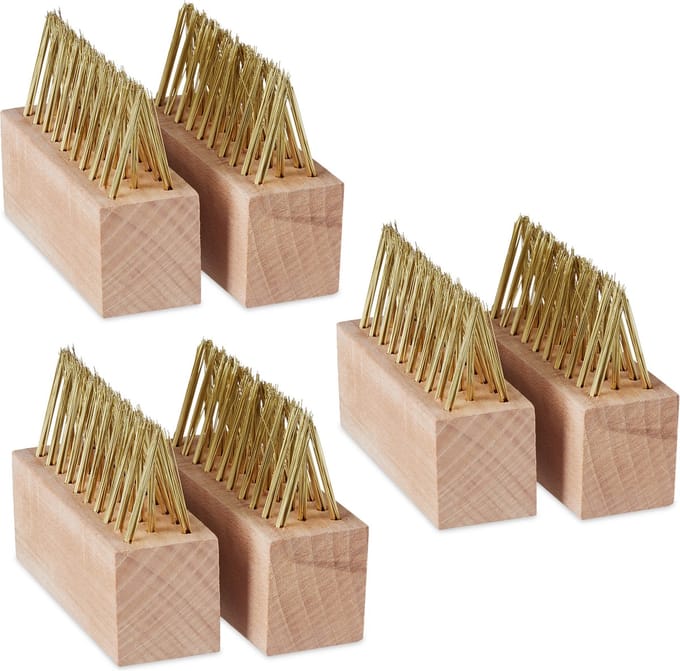 Onkruidborstel - set van 6 - onkruid verwijderen - stalen borstel - voegenborstel