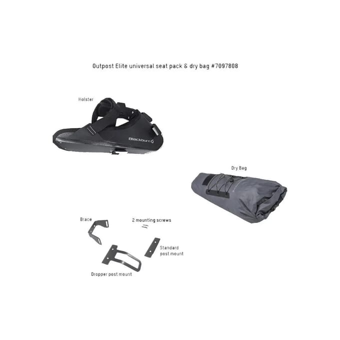 Blackburn Outpost Elite Seat Pack, 5,25L, zadeltas, zwart