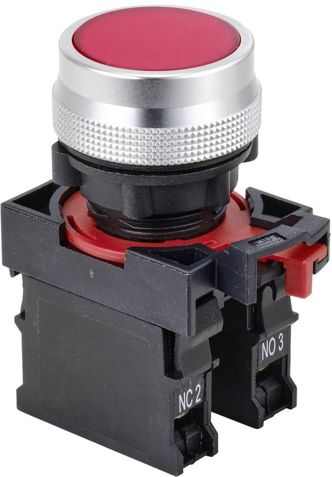 TRU COMPONENTS TC-10091028 Drukschakelaar 250 V/AC 5 A 1x aan/aan Continu IP40 1 stuk(s)