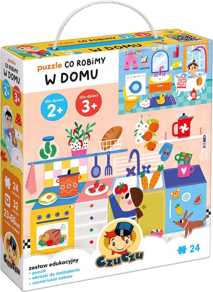 CzuCzu Puzzle Co robimy W domu 2+ 3+