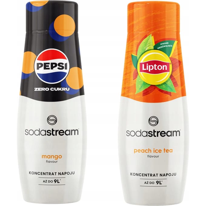 SodaStream - Concentraten Set - Pepsi Max Mango - Lipton Ice Tea Perzik