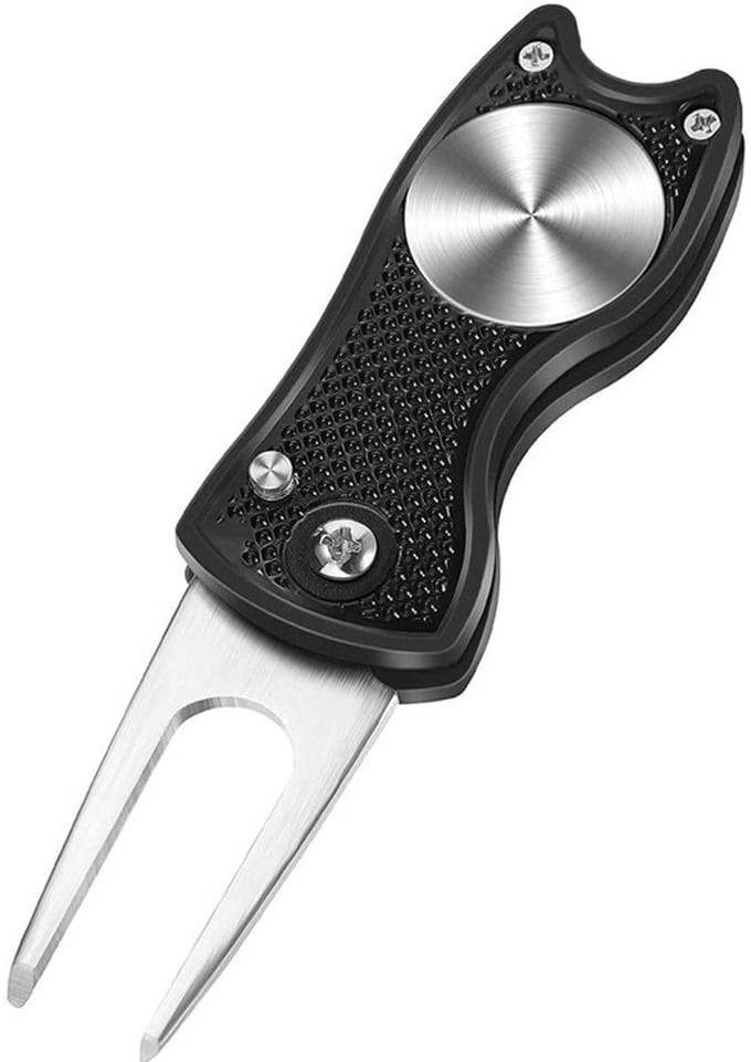 Vt products - Golfdivot Tool - Opvouwbare Pitchfork - Roestvrij staal - Praktisch