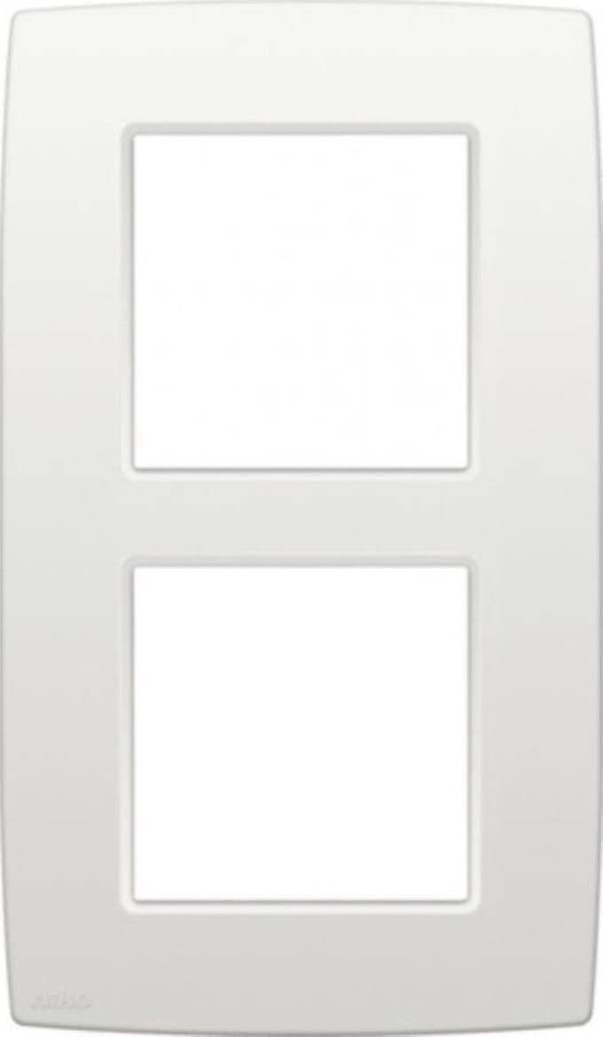 NIKO original 2-voudige afdekplaat centerafstand 60mm WIT