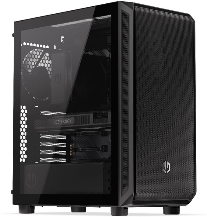 Endorfy Arx 500 Core Atx Computerbehuizing Met Venster, Zwart, Zonder Voedingsadapter