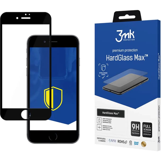 Versterkt gehard glas 3MK Apple iPhone 8 - HardGlass Max™