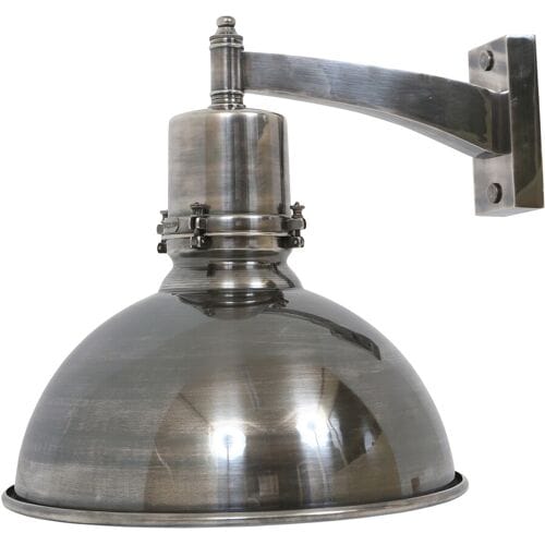 KS Verlichting Muurlamp Rochdale Antiek Zilver/Wit