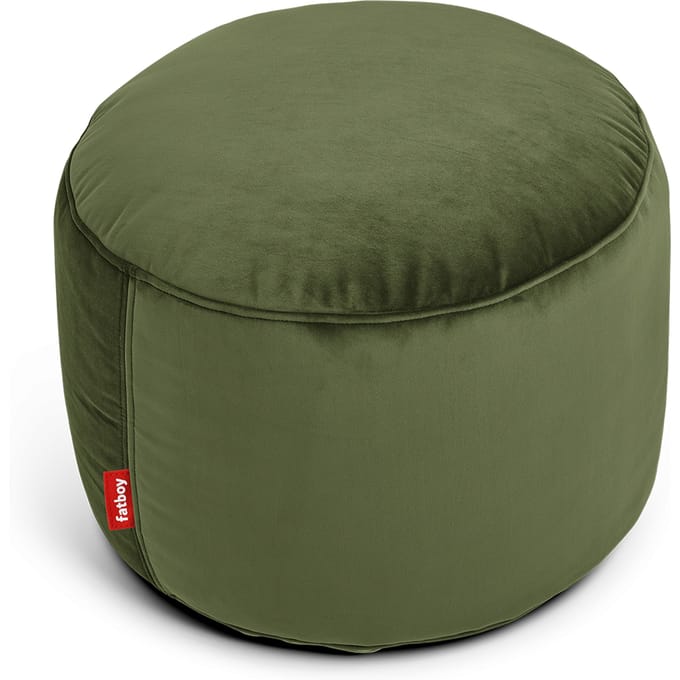 fatboy Point Velvet Kruk - recycled deep green