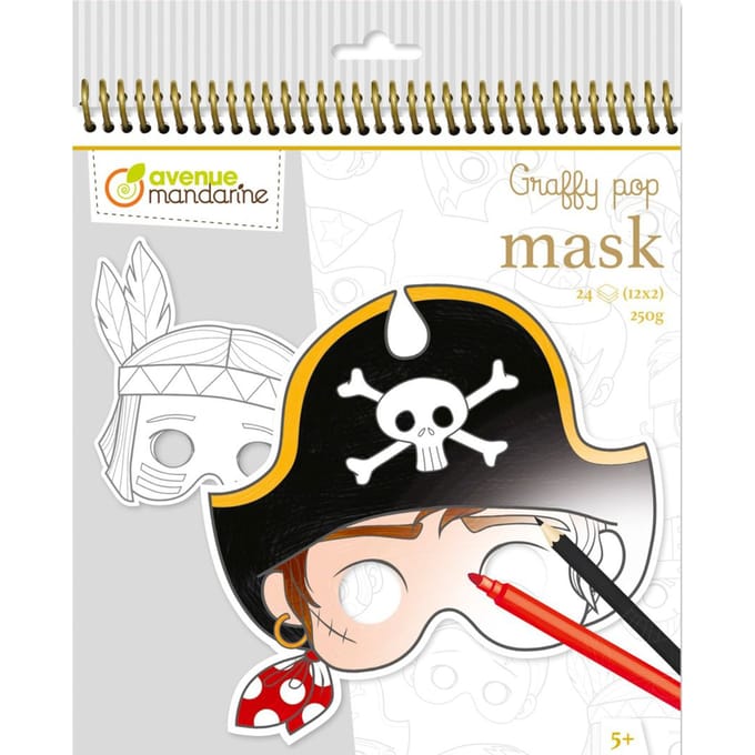 Maskers | Figuren | Karton | 24 stuks