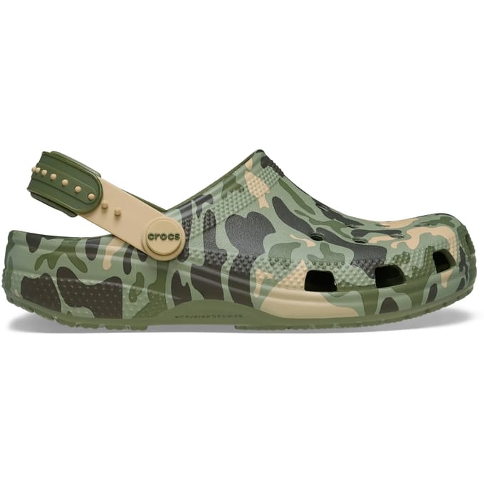 Kinderklompen Crocs Classic Snap BackStrap Camo
