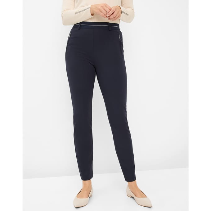 Raphaela by Brax Dames Sweatpants  Style LILLYTH NAVY, donkerblauw, maat 40K