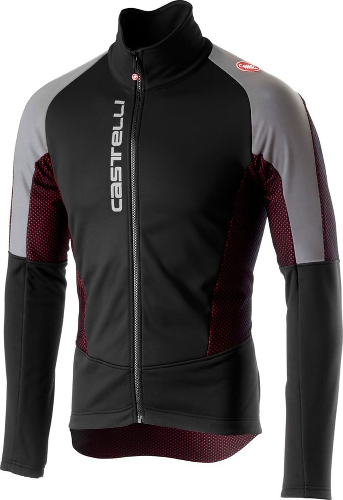 Castelli Fietsjack Heren Zwart Reflective / CA Mortirolo V Reflex Jacket Black - M