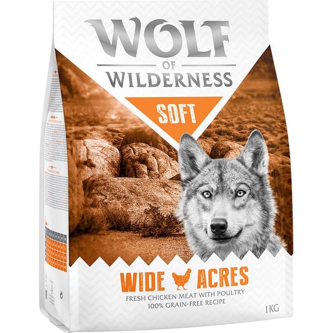 5kg "Soft Wide Acres" Kip Wolf of Wilderness Hondenvoer