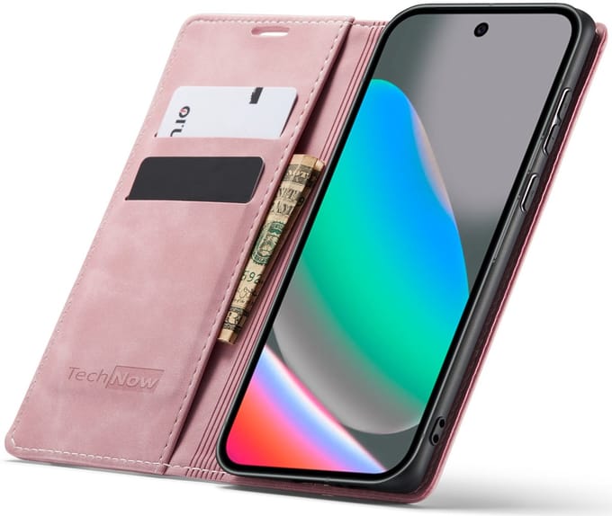 Hoesje geschikt voor Google Pixel 10 / 10 Pro - Book Case Leer Slimline Roze