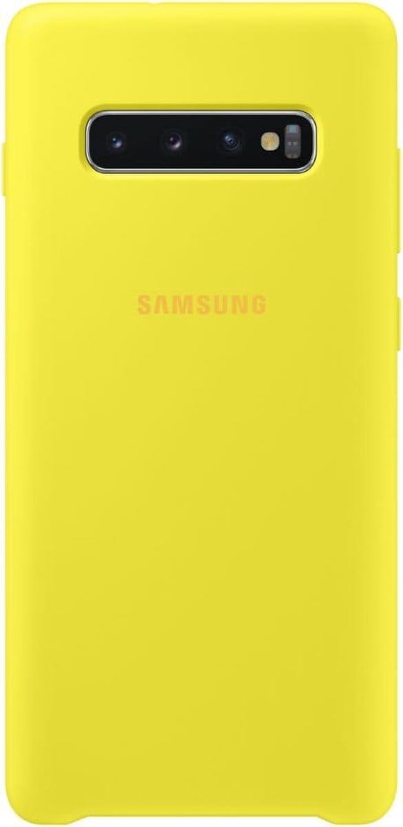 Samsung Silicone Cover - voor Samsung Galaxy S10 Plus - Geel