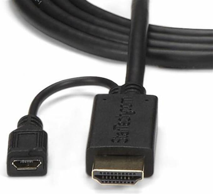 StarTech.com 10ft HDMI to VGA Active Converter Cable HDMI to VGA Adapter - video transformer - sort