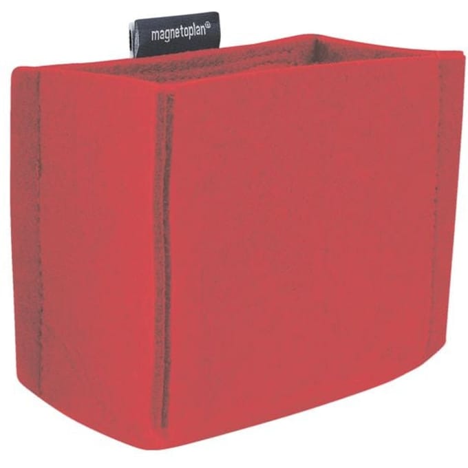 magnetoplan magnetoTray MEDIUM 1227706 Penhouder magnetisch (b x h x d) 130 x 100 x 60 mm Rood