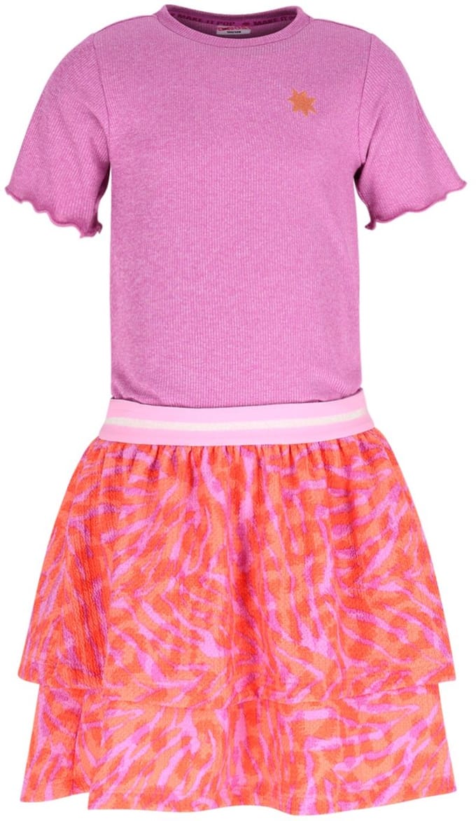 B.Nosy Y602-5846 meisjes jurk paars - Maat 146/152