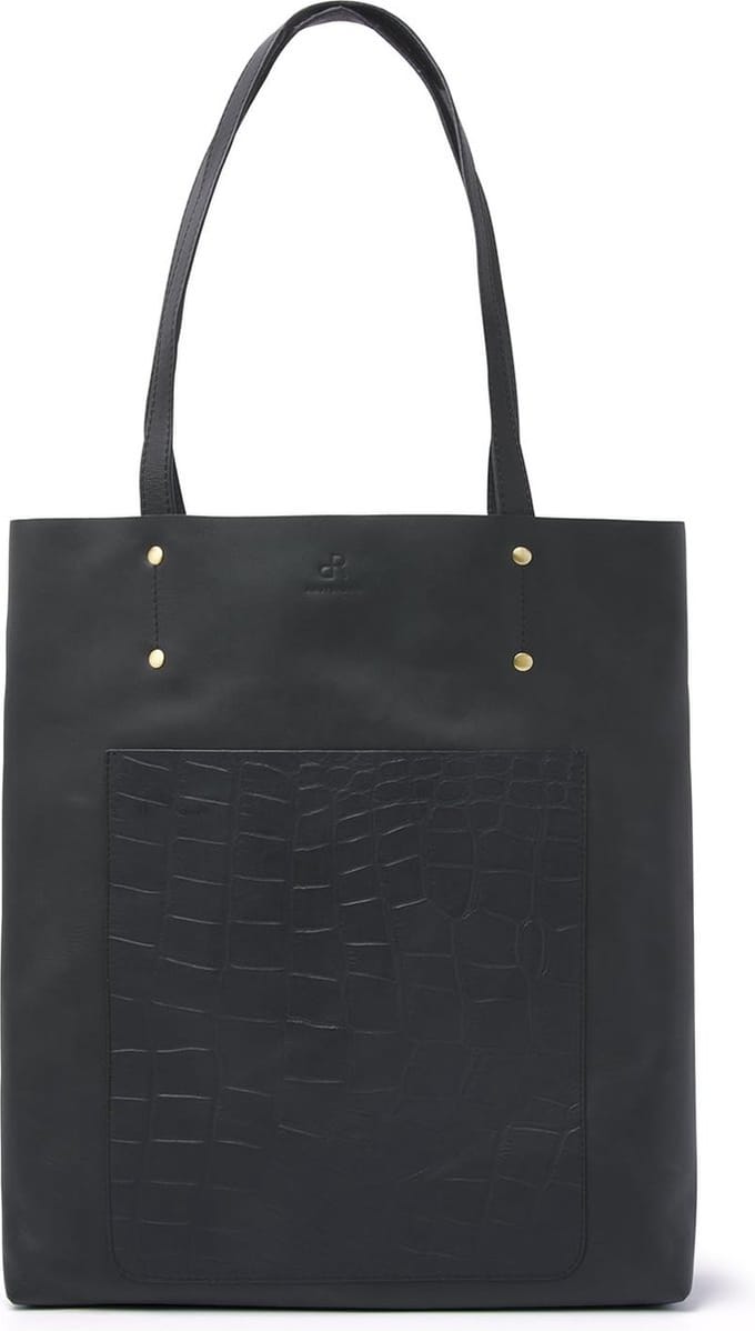 dR Amsterdam Shopper - Laurel Croco - Black
