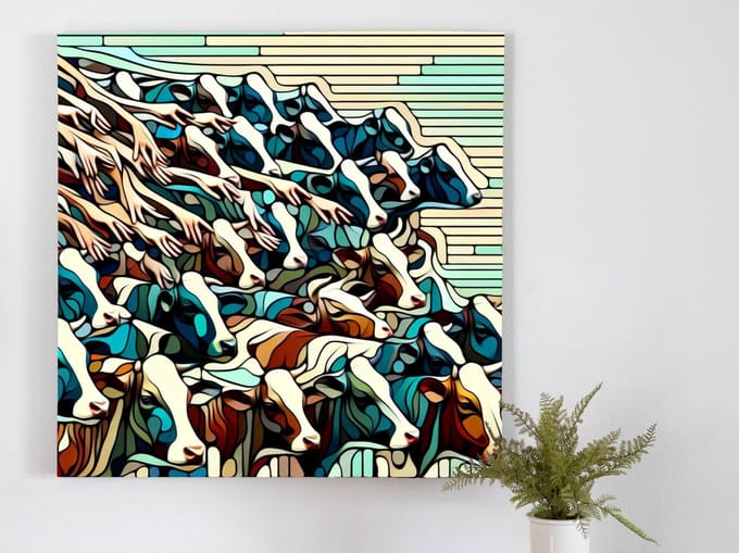 Kunstprint | Wanddecoratie | Dibond | 80 × 80 cm