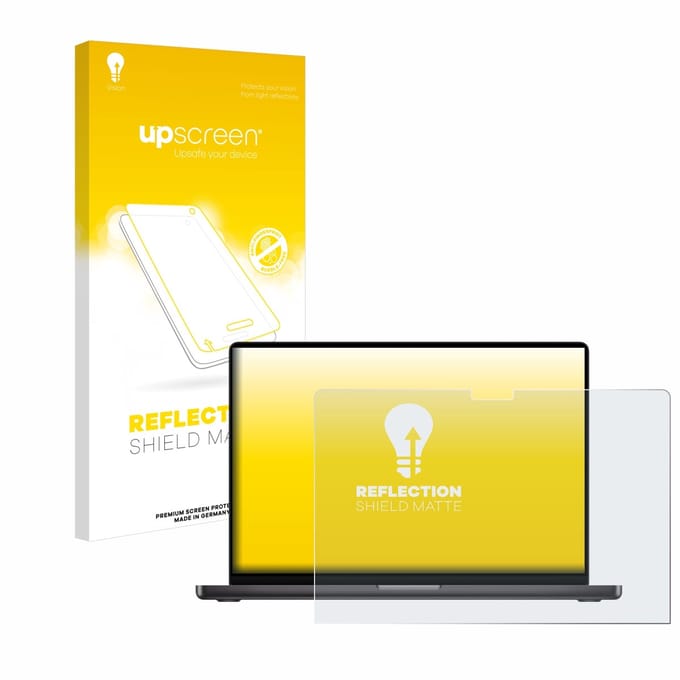upscreen - Screenprotector voor Apple MacBook Pro 14" M3 2023 - Folie Beschermfolie anti glare matte