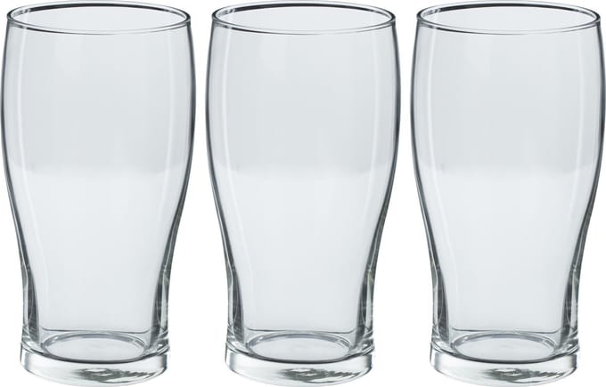 Secret de Gourmet Bierglazen groot - 12x stuks - transparant - 570 ml - 16 cm
