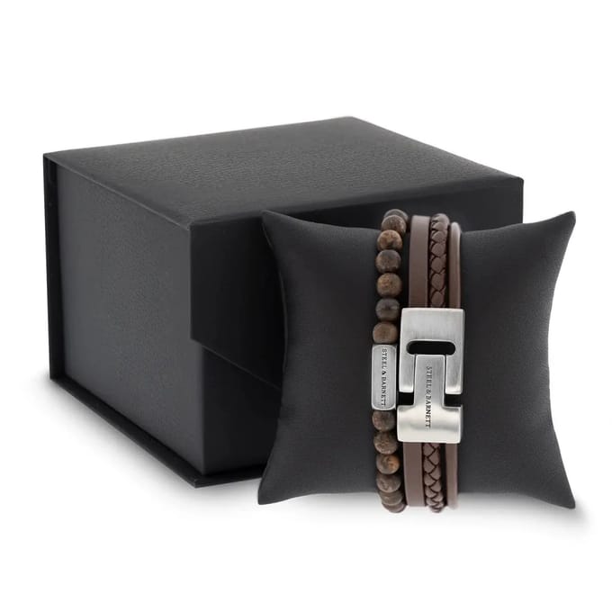 STEEL & BARNETT - Geschenkset Heren - Duo Set Bruin - Maat M