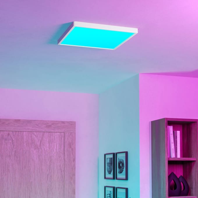 EGLO Plafondspot Southery 2-lamps crème-goud geborsteld