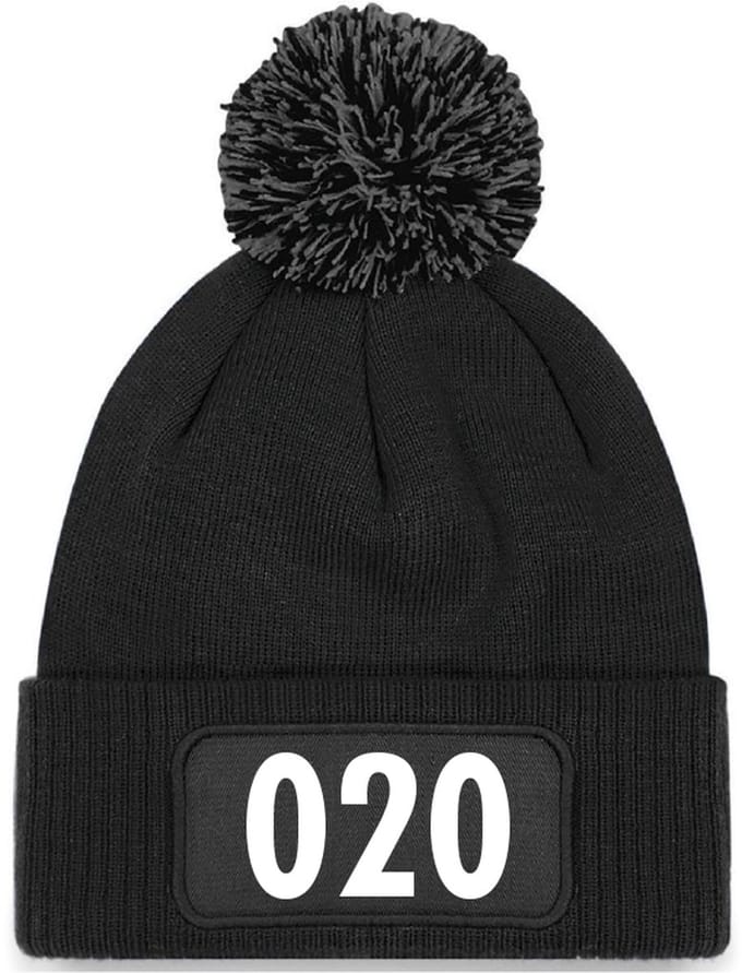 Wintermuts zwart met pompoen - 020 - soBAD. | Unisex | Skimuts | Muts | Kou | met grappige tekst | Winter | Beanie