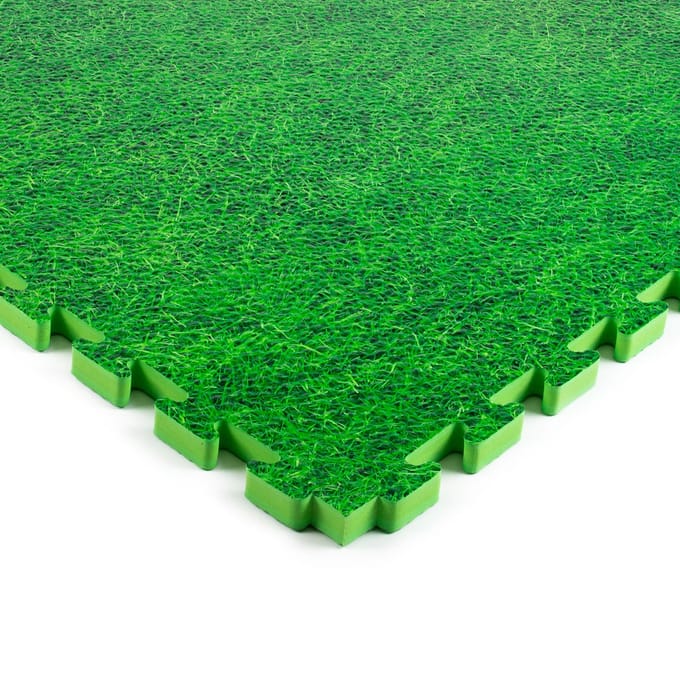 Rubbermagazijn - Eva foam speelmat - 100x100cm - Puzzelmat - Dikte 2cm - Gras