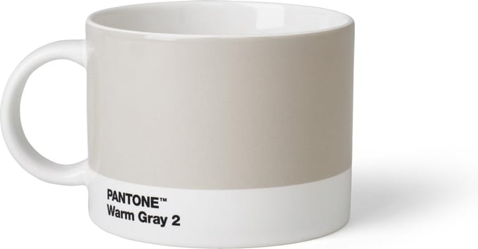 Copenhagen Design - Theebeker 475 ml - Warm Gray 2 - Porselein - Grijs